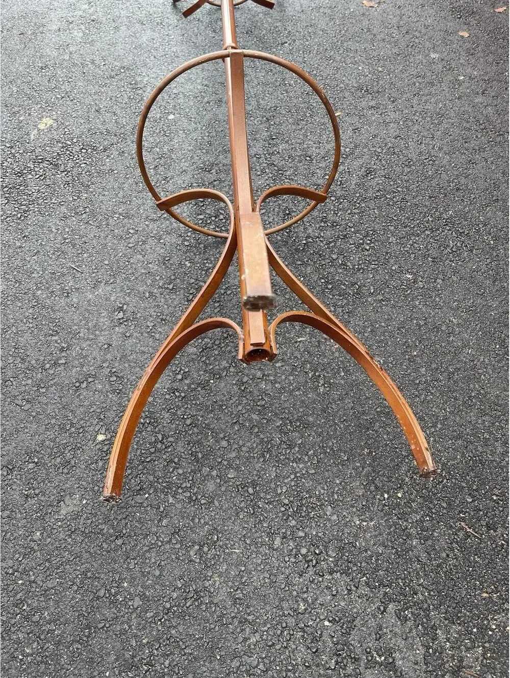 Vintage Iron Coat Rack Hat Stand Lone Star Western Texas Style Floor